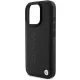 BMW Leather Hot Stamp Case for iPhone 16 Pro - Black
