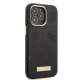 Guess Peony Logo Plate MagSafe Case for iPhone 13 / 13 Pro, Black