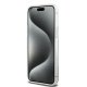 DKNY iPhone 15 Pro Case Liquid Glitters Arch Logo, White