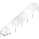 Gardlov 25382 Garden Mini Greenhouse - Foil Tunnel, 300x45x40 cm, Transparent