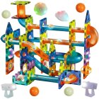 Magnetic Tiles Marble Run 110-Piece Set with LED Lights STEM Building Toy 25766