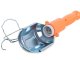 Workshop lamp with 10m cable and hook, 230V, orange