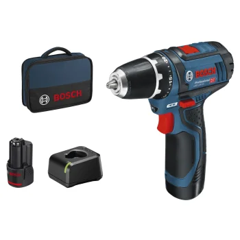 Cordless Drill Driver Bosch GSR 12V-15, 2x 2.0 Ah