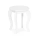 ECOTOYS Children\'s Wooden Vanity Table with Mirror and Stool, White
