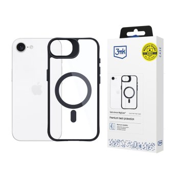 3mk Satin Armor MagCase for Apple iPhone 16e / SE 4 Transparent