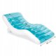 Inflatable lounge mattress/chair for swimming, Intex 56874, turquoise and white