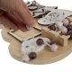 Kruzzel 22584 Educational Toy Wooden Manipulation Sensory Busy Board, Bear