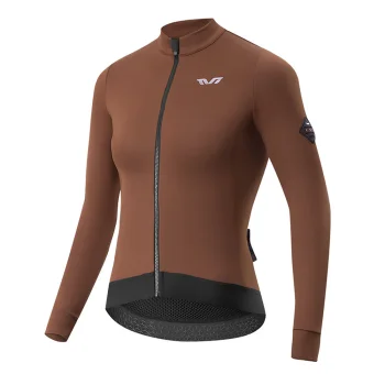 Rockbros YDWT006 TVI Women's Insulated Cycling Jersey M - Brown