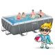 Bestway 56441 Frame Pool 404 x 201 x 100 cm with Pump and Accessories