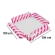 Pink Inflatable Water Hammock / Pool Float with Mesh, 100x100 cm