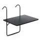Durable Folding Balcony Table 60x43cm Sofotel SO-982 Black