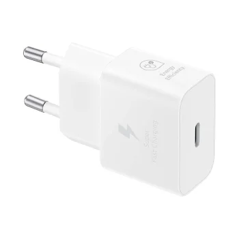 Samsung EP-T2510NWEGEU 25W SFC USB-C GaN Wall Charger - White