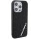 Karl Lagerfeld iPhone 15 Pro Case 3D Rubber Multi Logo, Black
