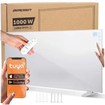 Infraraudonųjų spindulių šildytuvas Berdsen Bd-992, 1000 W, Wi-Fi, pultelis