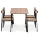 Modernhome MALMO Dining Furniture Set: Table + 4 Chairs