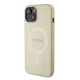 Guess iPhone 15 Plus Case Saffiano MagSafe, Gold