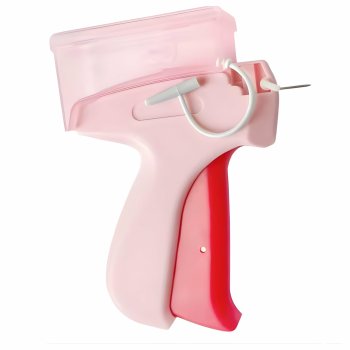Tagging Gun for Clothing, Complete Retail Price Tag Attacher Kit with 2000 Barbs, Pink