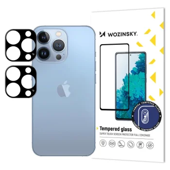 Wozinsky iPhone 17 Full Camera Glass Protector, Black (Set of 2)