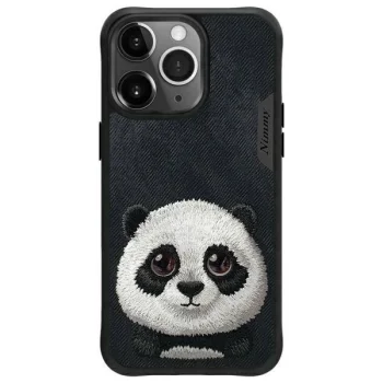 Nimmy Big Eyed Pet 2.0 Panda Phone Case Cover iPhone 15 Pro Max - black