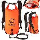 TSUNAMI 3-in-1 Swimming Safety Buoy with Backpack Function 35L Orange