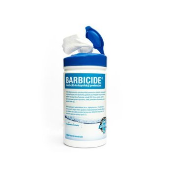 Virsmas dezinfekcijas salvetes BARBICIDE, 120 gab. | Surface Disinfecting Wipes