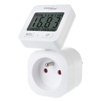 Greenblue GB615 E Energy Consumption Meter, 16A, 3680W, White