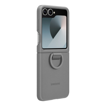 Samsung Galaxy Z Flip 6 ( SM-F741B/DS ) Original Silicon Case Cover with Ring, Gray (EF-PF741TJEGWW)