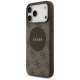Guess 4G Circle Classic Logo MagSafe Phone Case Cover iPhone 17 Pro Max - brown