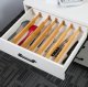 Expandable Bamboo Drawer Divider Organizer for Kitchen Utensils 56 cm