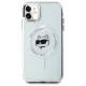 Karl Lagerfeld IML Metal Choupette Head MagSafe iPhone 11 / Xr Case - White