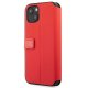 Ferrari iPhone 13 mini Wallet Case On Track Carbon Stripe, Red