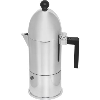 Гейзерная кофеварка Alessi La Cupola A9095/6 B, 300 мл, серебристая