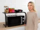Microwave Oven Stand and Kitchen Shelf, Black