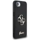 Guess Fixed Glitter Big 4G Case for iPhone 16e - Black