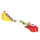 Domino Blocks Set with Airplane Launcher STEM Educational Toy for Kids