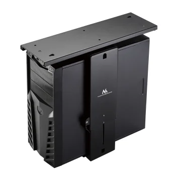 Maclean MC-885 B Under-Desk Computer Mount, Black