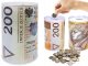 Metal Piggy Bank Money Box Can, Brown