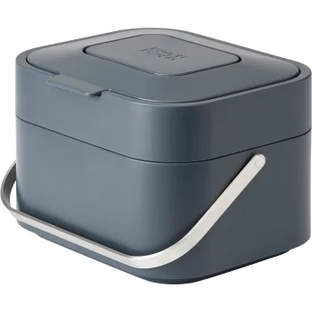 Joseph Joseph Stack 4L Food Waste Caddy with Odour Filter, Grey