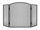 Kaminer PK013 Fireplace Screen, Black, 118 x 76 cm