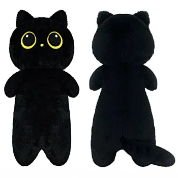 Plush Toy Pillow Black Cat, 90 cm