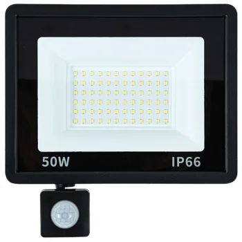 LED Floodlight 50W 6000K with Motion and Twilight Sensor IP66
