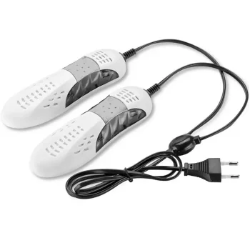 Electric Shoe Dryer and Warmer, white-grey