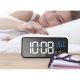Izoxis LED Alarm Clock with Display, Black