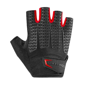 Rockbros S169BR XXL Cycling Gloves with Gel Inserts, Black/Red