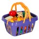 Velcro Cutting Play Food Set with Basket and Accessories 26 Pcs