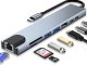 USB-C хаб адаптер 8-в-1 с 4K 60Гц HDMI, 100Вт PD, Ethernet, 2x USB 3.0, SD