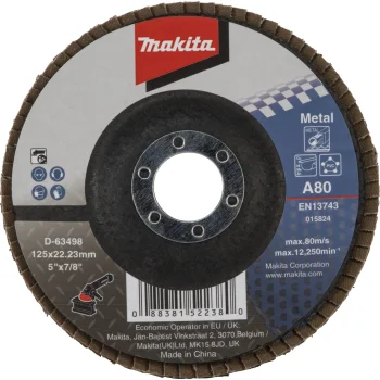 Makita Flap Disc 125mm A80 D-63498