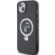 Karl Lagerfeld iPhone 15 Case Ring Stand Karl&Choupette MagSafe, Black