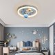 LUMELA dimmable LED ceiling lamp for kids room with remote, astronaut