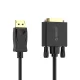 Orico XD-DTD DisplayPort to DVI 4K Cable, 1m - Black